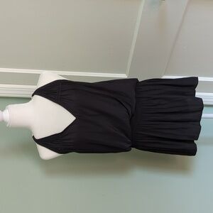 Ramy Brook sleeveless black mini dress